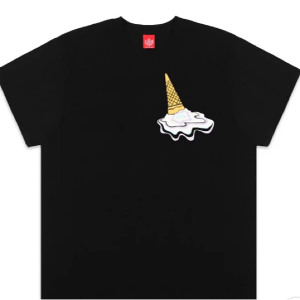 BBC ICE CREAM Black Melted Ice Cream Graphic T-Shirt